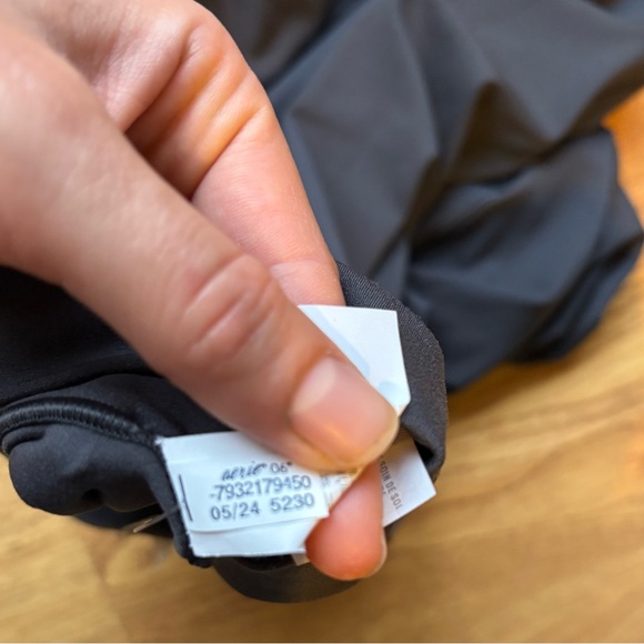 Offline aerie real me crossover flare leggings high rise charcoal gray S NEW - Picture 15 of 15